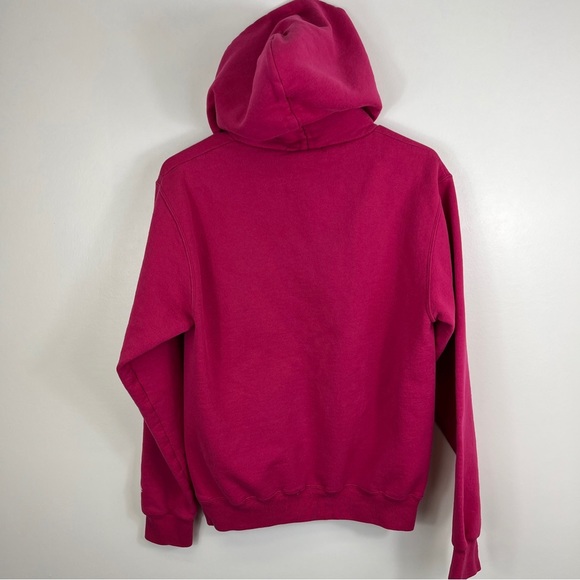 University Akron Zips Roo Pink Size Small Hoodie Sweatshirt Champion Brand - Picture 10 of 12